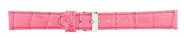 Pink Alligator Leather Watch Band 18mm 175896