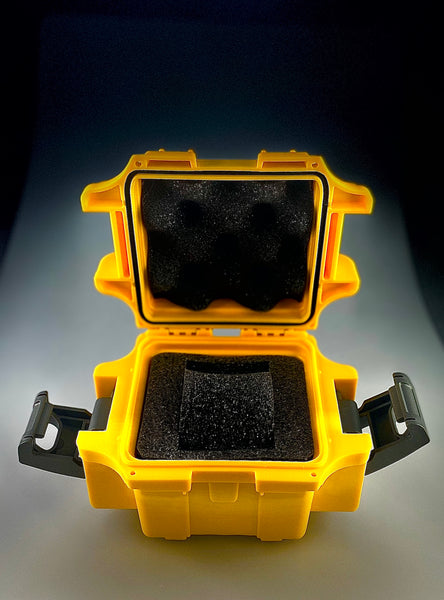 Plastic Invicta Watch Dive Case Single Slot Yellow