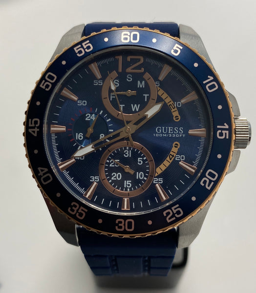 Guess Silver-Tone/Rose Gold Stainless Steel