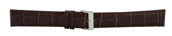 Dark Brown Alligator Leather Watch Band 20mm (Long ) 114100