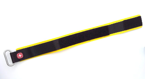 Wenger 18mm Black/Yellow Nylon Watch Band