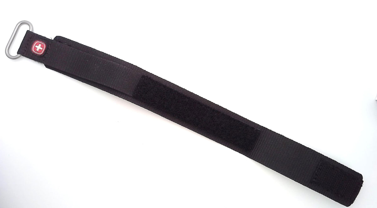 Wenger 18mm Black Nylon Watch Band