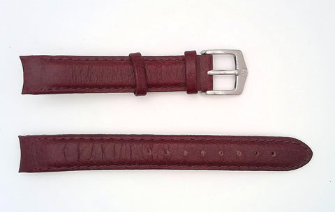 Wenger 14mm Burgundy Leather Watch Band