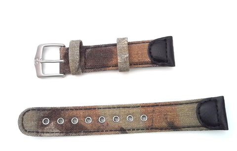 Wenger 19mm Camo Leather Watch Band