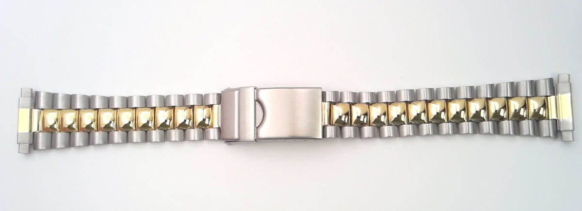 20mm Stainless Steel & Gold Band 103403