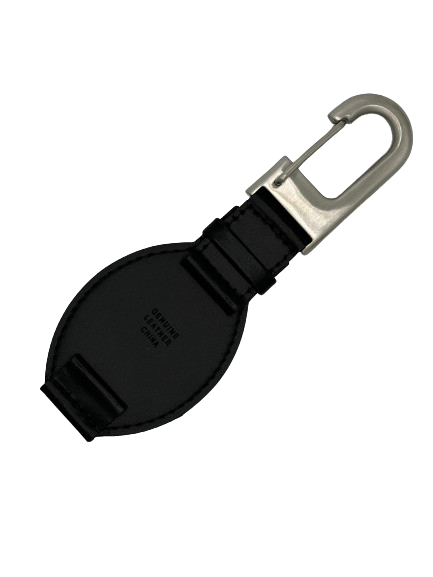 Universal Black Leather Pocket watch carabiner 20MM