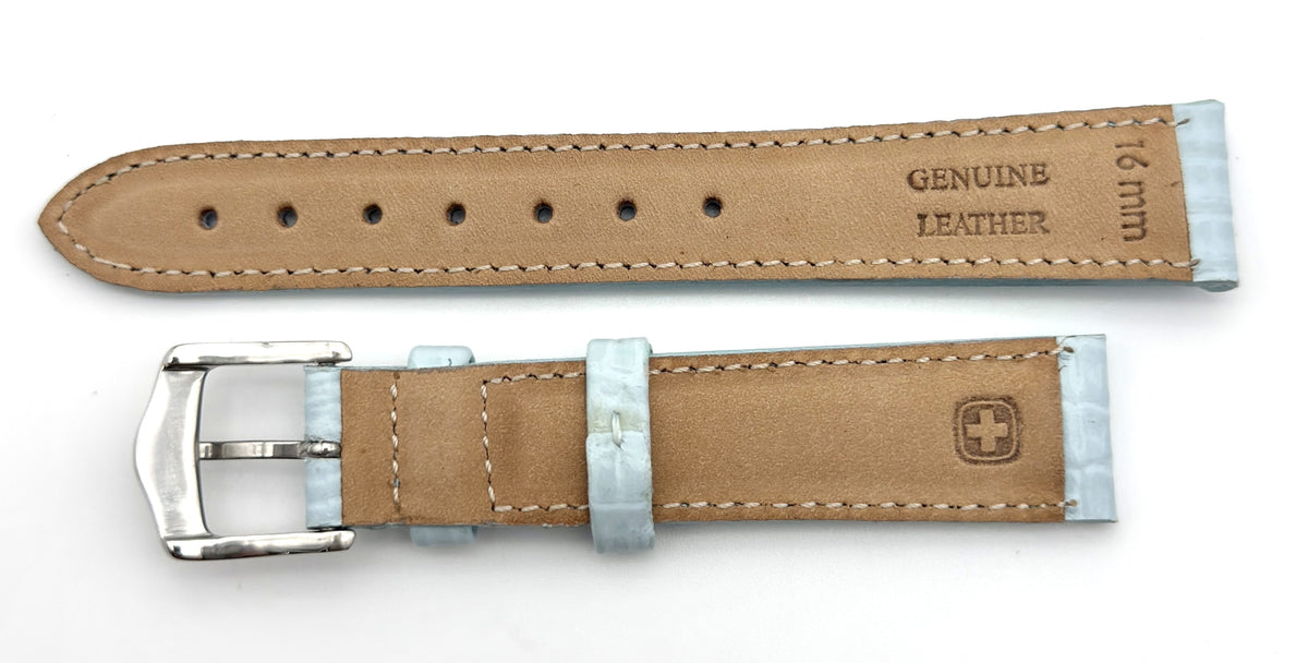 Wenger 16mm Blue Leather Band 70702