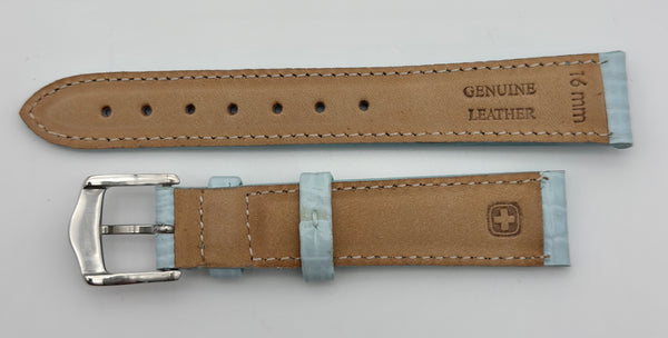 Wenger 16mm Blue Leather Band 70702