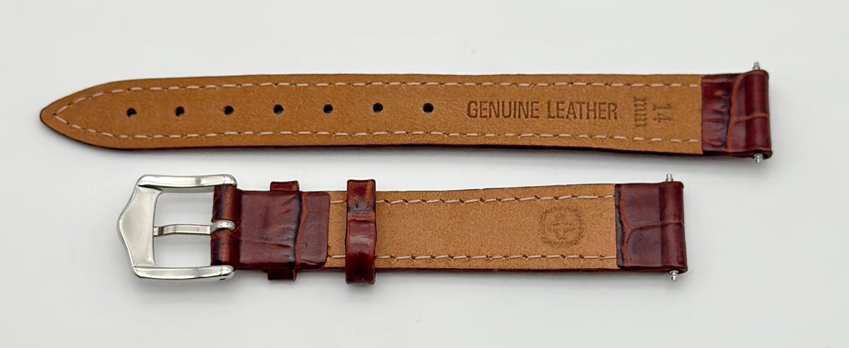 Wenger 14mm Brown Leather Band 72590