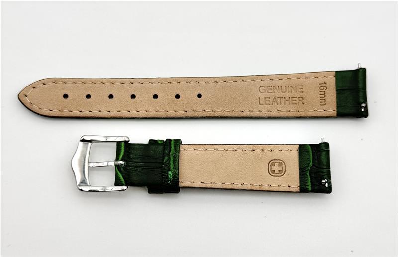 Wenger 16mm Green Leather Band 91320u