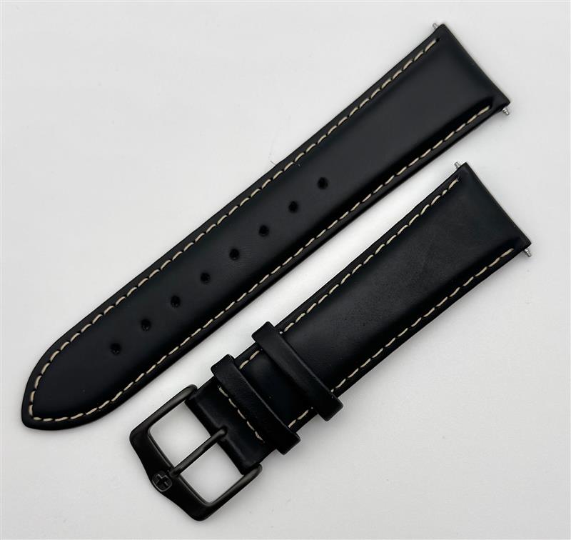 Men's Wenger Terragraph 22mm Black Leather Band 91391u