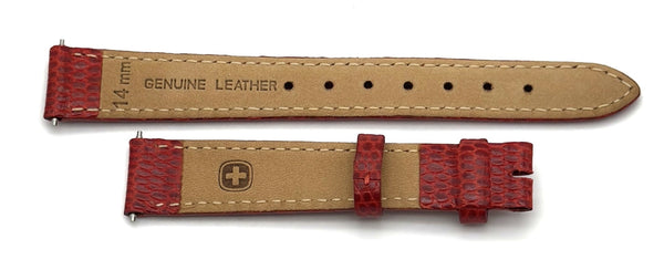 Wenger 14mm Red Leather Band 72353 NO BUCKLE