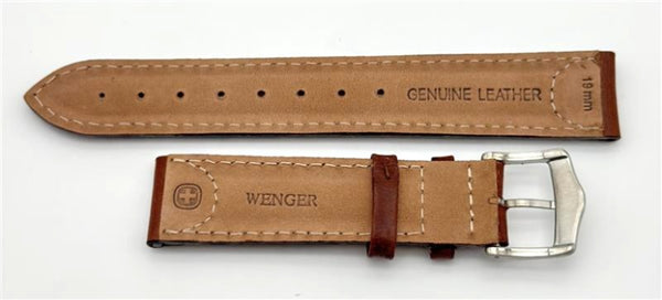 Wenger Field 19mm Brown Leather Band 72000