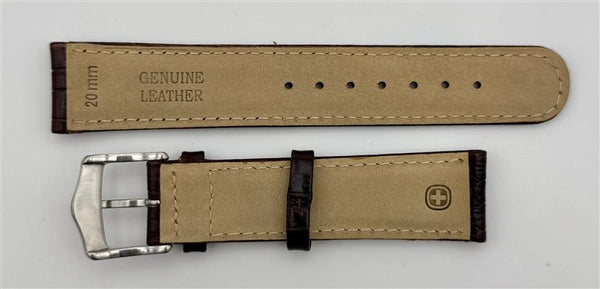 Wenger Terragraph 20mm Brown Leather Band for 72764