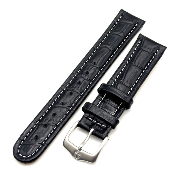 Wenger 19mm Black Leather Band 70164