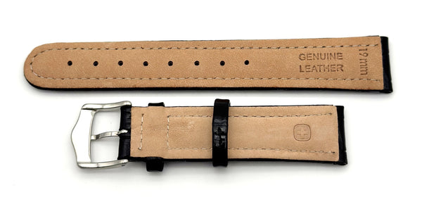 Wenger 19mm Black Leather Band 70164