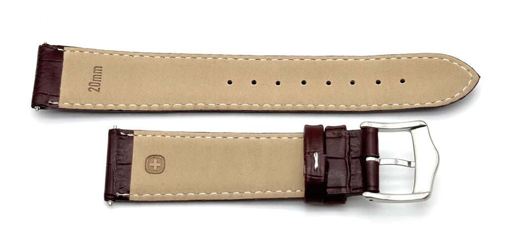 Wenger 20mm Brown Leather Band 72781