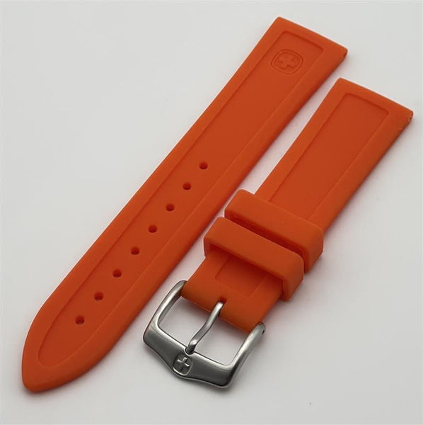 Wenger 22mm Orange Silicone Band Roadster 91383
