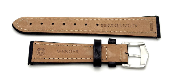 Wenger SQUIRE 16mm Black Leather Band 90126