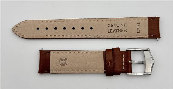 Wenger Women's Platoon 17mm Brown Leather Band for 0921.101