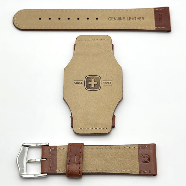 Wenger 20mm Brown Leather Band 72124
