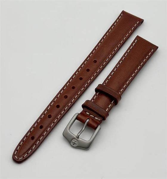 Wenger 14mm Brown Leather Band 70400 Extra Long