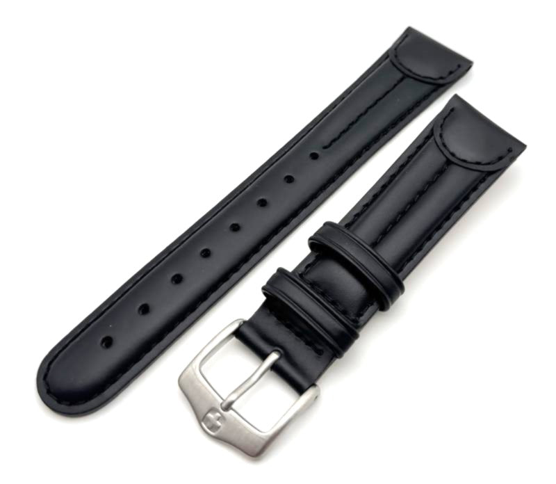 Wenger 20mm Black Leather Band 79017