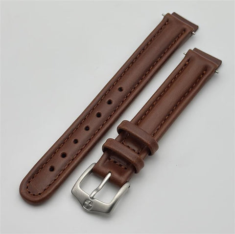 Wenger 14mm Brown Leather Watch Band 70281