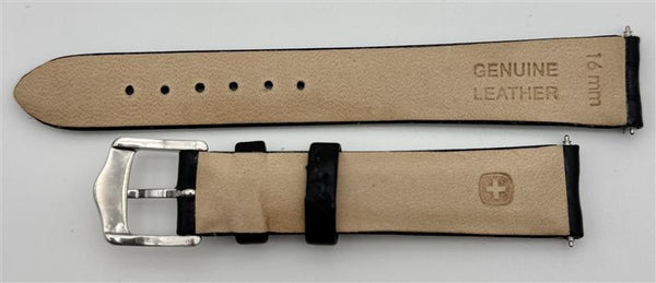 Wenger Women's 70765 Commando Chrono 16mm Black Leather Band