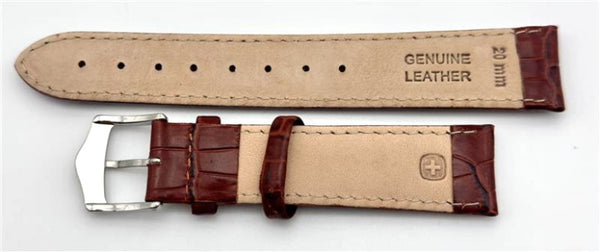 Wenger 20mm Brown Leather Band 72580