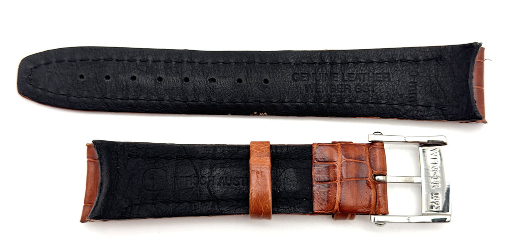 Wenger GST 20mm Brown Alligator Leather Band 78908