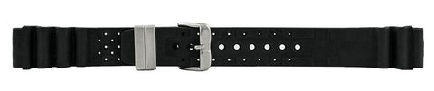 Black Aqualand Rubber Watch Band 18mm 102810
