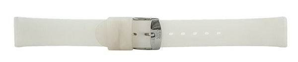 White Rubber Watch Band 18mm 173705