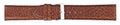 Dark Brown Padded Stitch Leather Watch Band 24mm 112131