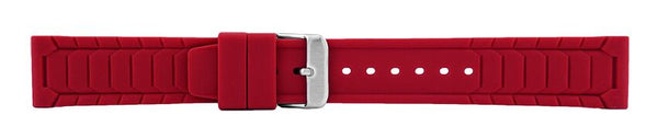 Red Silicone Watch Band 20mm 175955