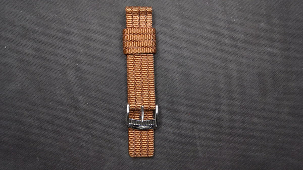 Men's Tommy Bahama 20MM Nylon Espresso Brown Watch Band