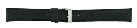 Black Padded Stitch Watch Band 20mm (Long) 105733