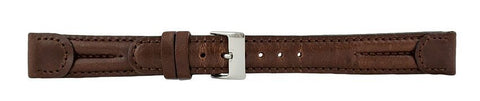 Dark Brown Swiss Army Leather Leather Watch Band 14mm 105945