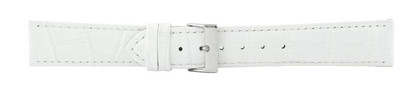 White Alligator Leather Watch Band 20mm 175918