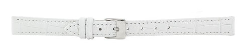 White Alligator Leather Watch Band 12mm 175874