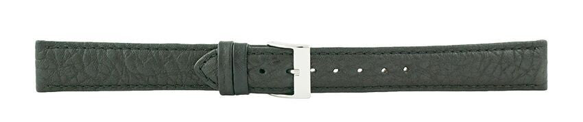 Black Padded Stitch Watch Band 18mm (Long) 105732