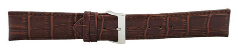 Dark Brown Alligator Leather Watch Band 22mm 110965