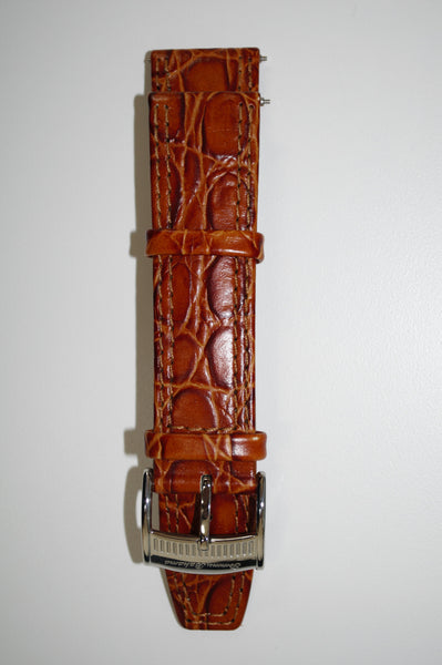 Men's Tommy Bahama 22MM Brown Alligator Watch Band