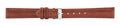 Light Brown Padded Stitch Leather Watch Band 16mm 110886