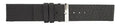 Black Straight Edge Leather Watch Band 24mm 112129