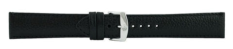 Black Padded Stitch Watch Band 20mm 106208