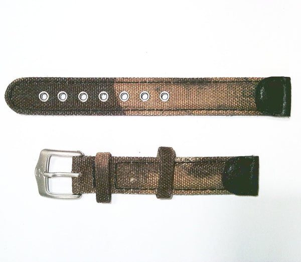 Wenger 19mm Camo Leather Watch Band