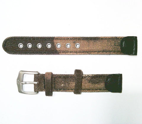 Wenger 19mm Camo Leather Watch Band