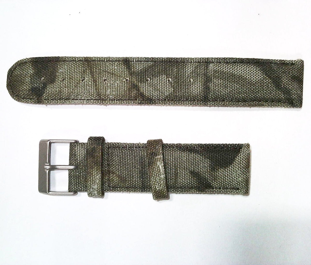 Wenger 20mm Camo Leather Watch Band