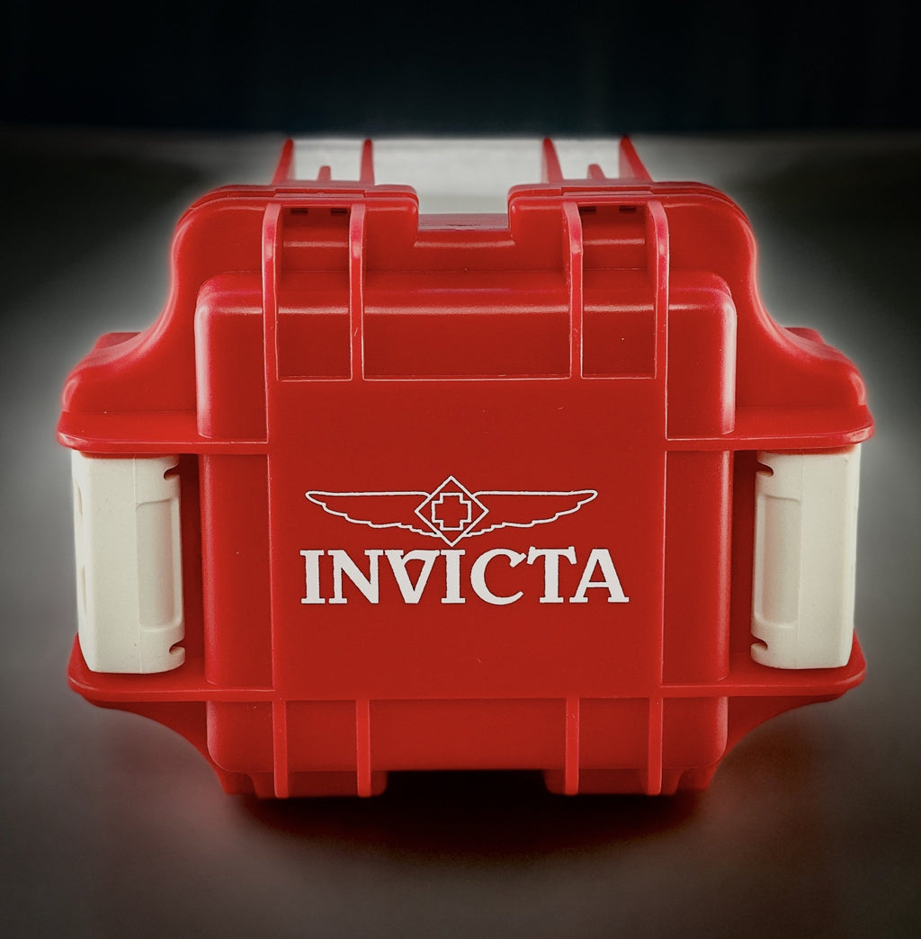 Plastic Invicta Watch Dive Case Single Slot Red